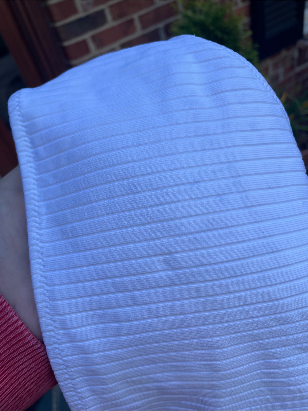 Polo Ralph Lauren White Ribbed One-Shoulder Bikini Set - Picture 15 of 15
